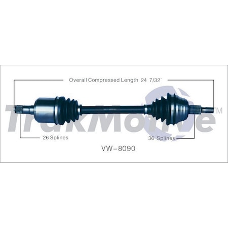 Surtrack Axle Cv Axle Shaft, Vw-8090 VW-8090